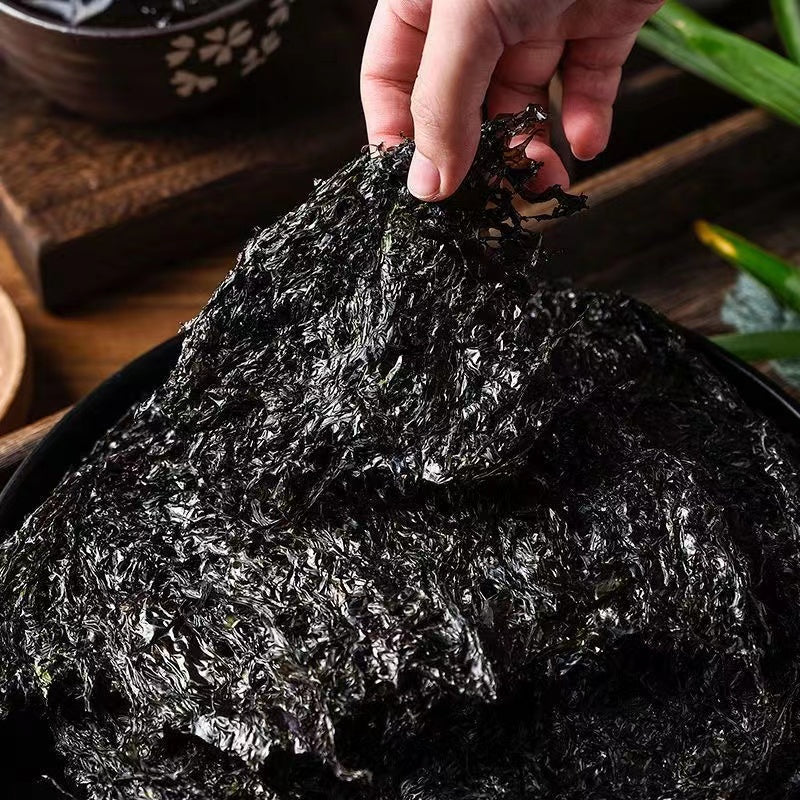 Premium Teochew First Harvest Wild Seaweed/ Dried Laver 潮州野生头水紫菜4pcs
