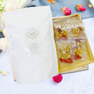 Organic Golden Tremella 有机本草金丝耳 Organic Herbal White Fungus 80G (Buy 1 Free 21 Packet Condiments)