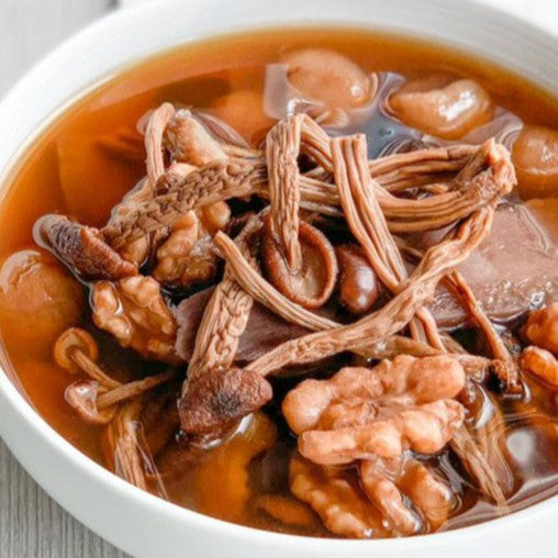 Tea Tree Mushroom & Eye Bean Soup 茶树菇眉豆汤 Healthy soup